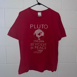 pluto revolve in peace tshirt